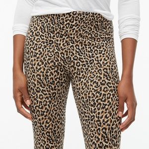 J Crew Full-length Everyday Leggings Preppy Cheetah Animal Print Brown Black S